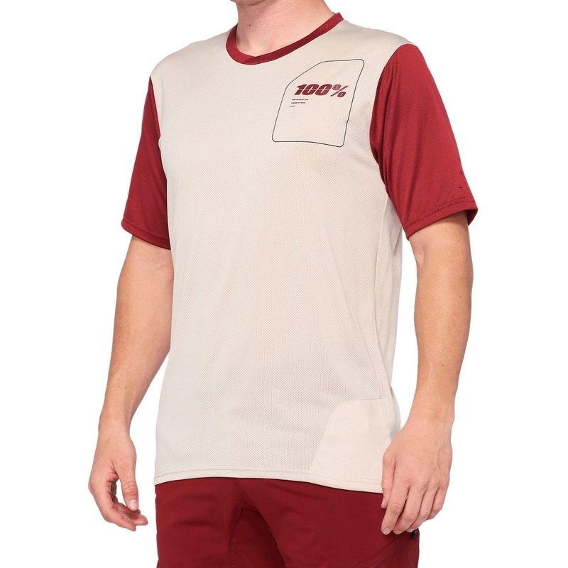 100% Ridecamp Jersey 2021 Stone / Brick S
