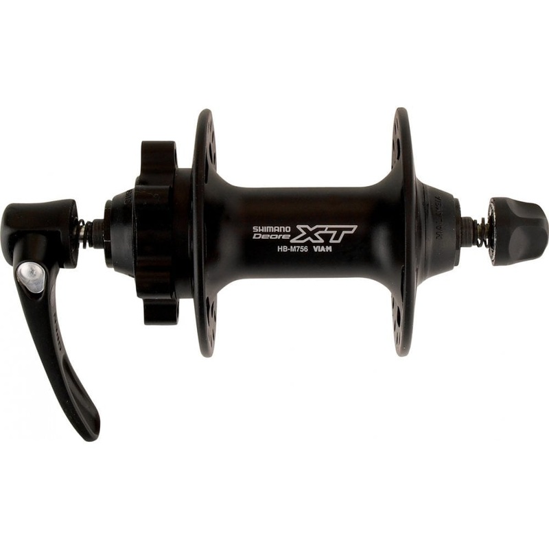 Shimano HB-M756 XT disc front hub 6-bolt hole black Black 32H, 6-bolt