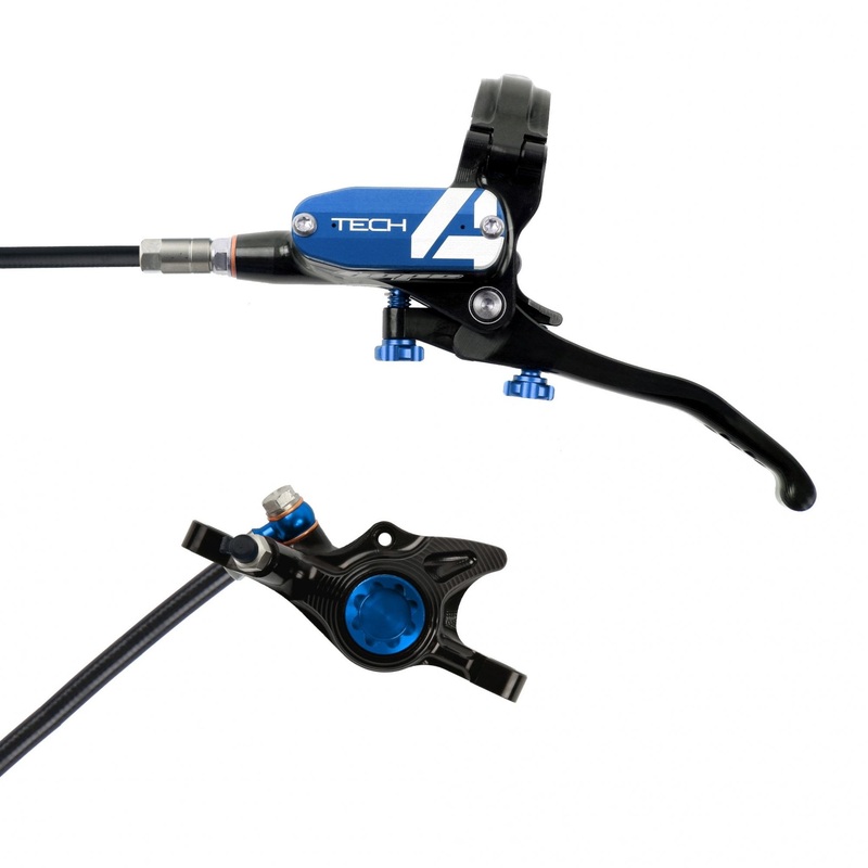 Hope Tech 4 X2 Disc Brake Black/Blue L/H