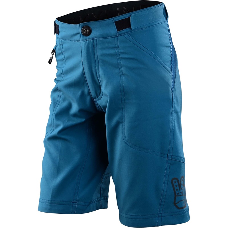 Troy Lee Designs Youth Skyline Shell Shorts Solid - Slate Blue Y-26
