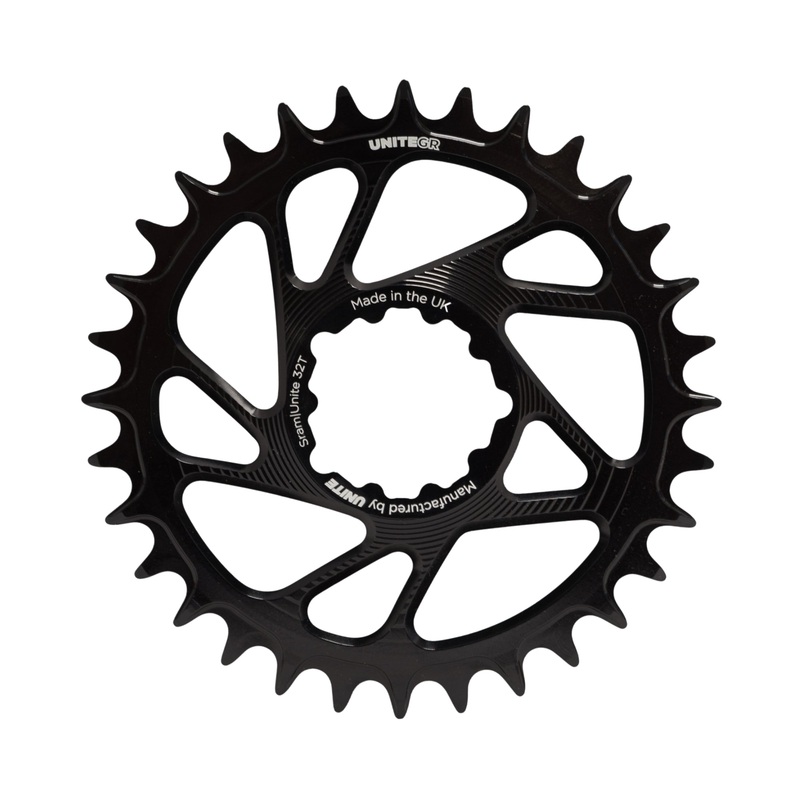 Unite Components SRAM Grip Ring Chainring V2 Black 30T