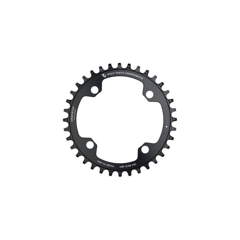 Wolf Tooth 104 BCD Chainring for Shimano 12 spd Black 34t