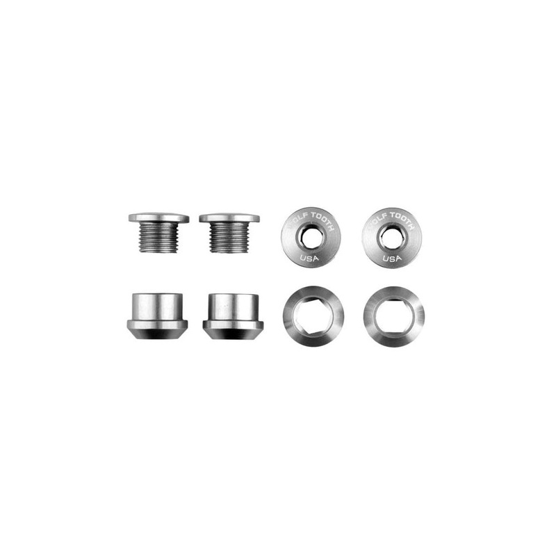 Wolf Tooth Chainring Bolts for 1x Set of 4 Red Set of 4