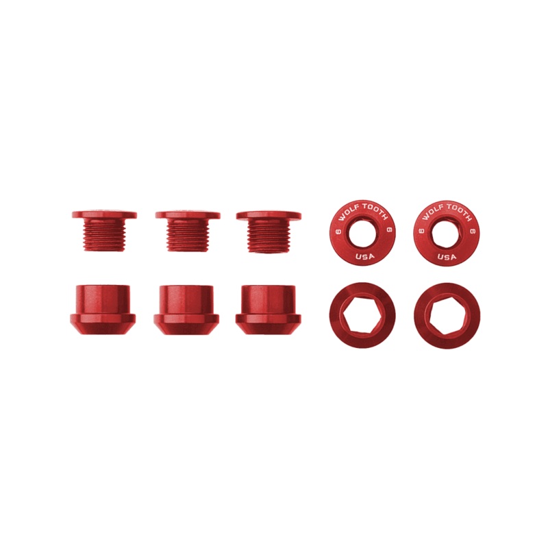 Wolf Tooth Chainring Bolts for 1x Set of 5 Gold Set of 5