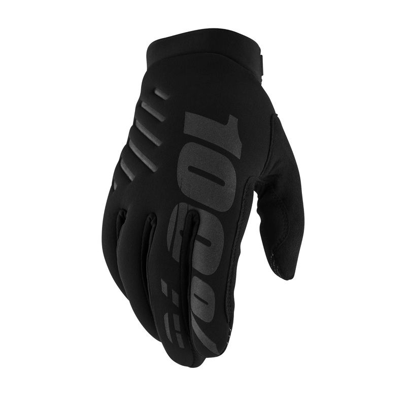 100% Brisker Gloves Black / Grey S