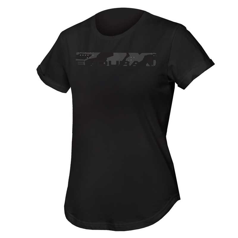 Endura Women's One Clan Organic Tee Camo Black S