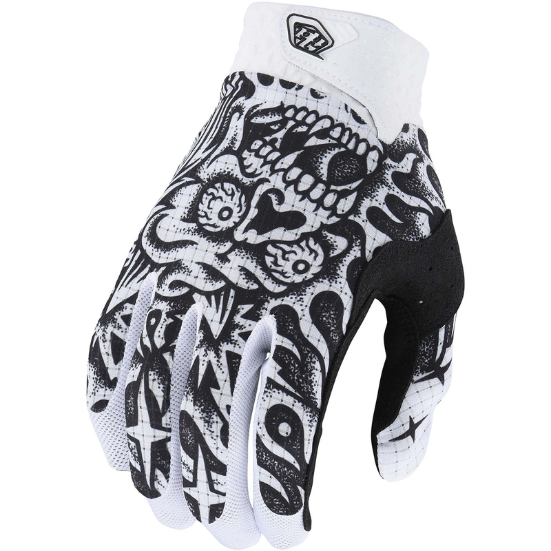 Troy Lee Designs Air Glove Skull Demon Skull Demon - White/Black XXL