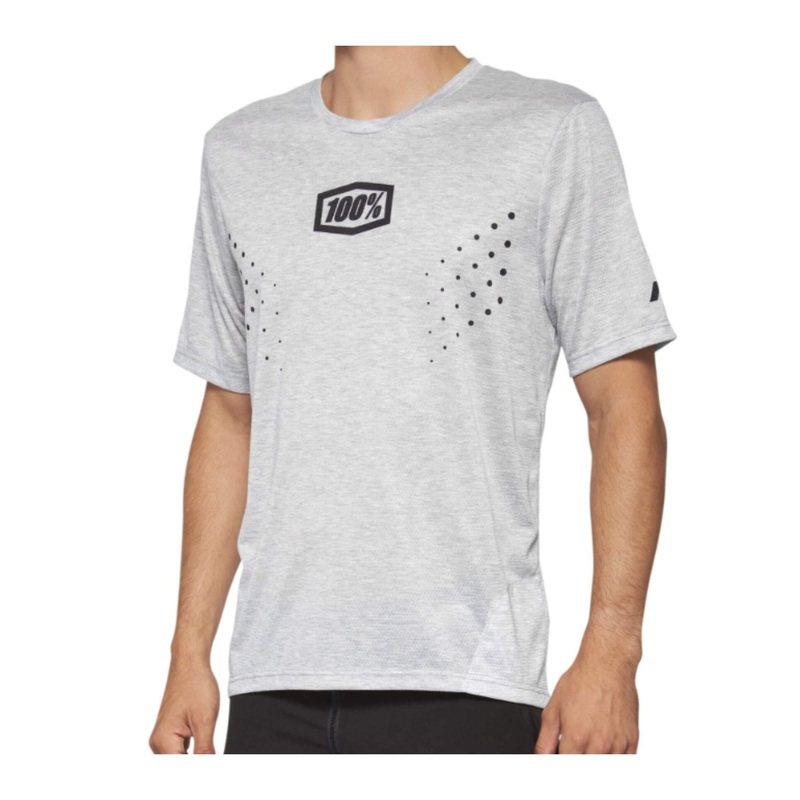 100% Airmatic Mesh Short Sleeve MTB Jersey Grey S