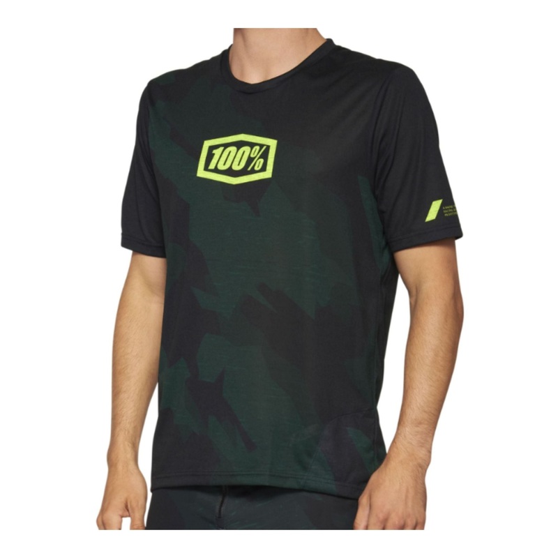 100% Airmatic Short Sleeve Limited Edition Jersey Black Camo Black Camo S