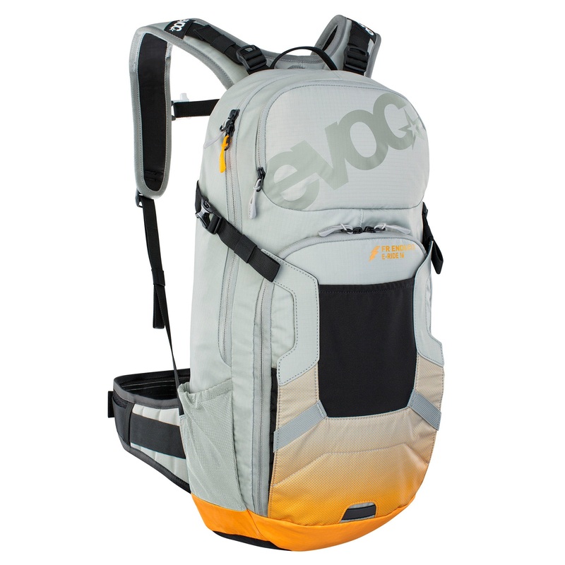EVOC FR Enduro E-Ride Protector Back Pack Stone/Bright Orange M/L