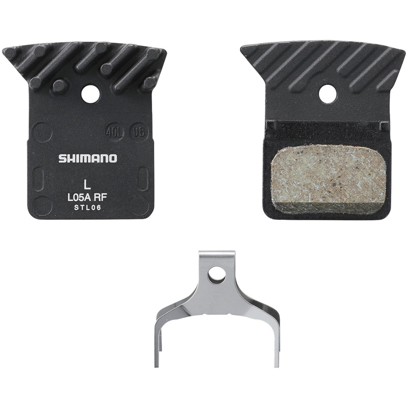 Shimano L05A-RF Resin Disc Brake Pads with Cooling Fins Black One Size