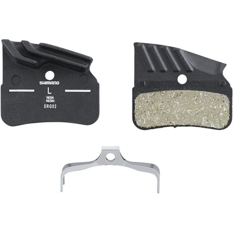 Shimano N03A Resin Disc Brake Pads with Cooling Fins Black One Size