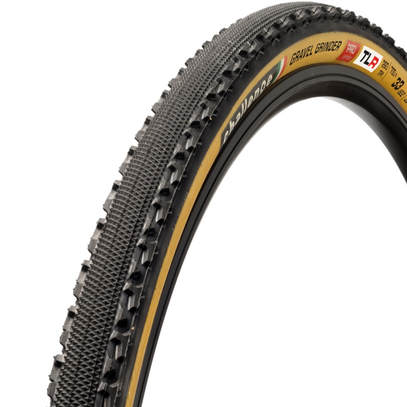 Challenge Gravel Grinder Pro Handmade TLR Tyre Tan 700x33