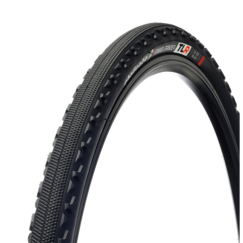 Challenge Gravel Grinder Vulcanised TLR Tyre Black 700x33