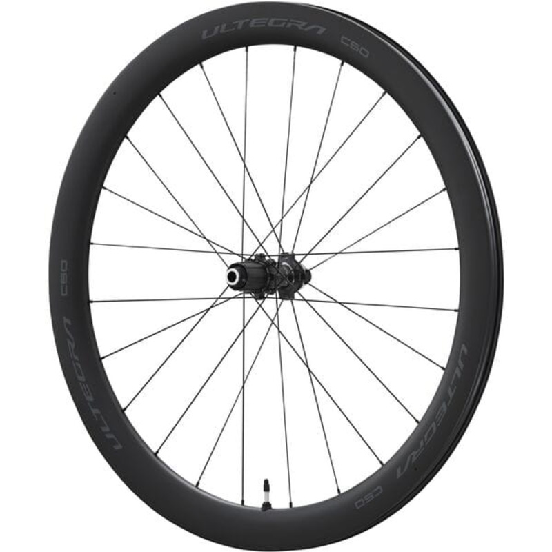 Shimano Ultegra R8170 C50 Tubeless Disc Carbon Wheels Black Front 700C - Tubeless ready 12x100mm