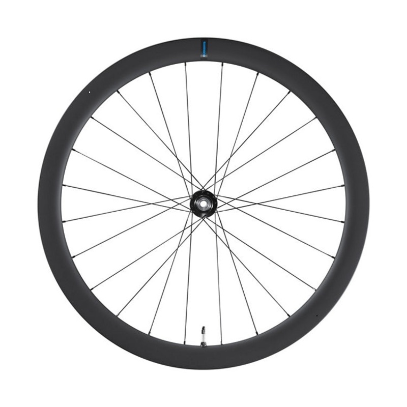 Shimano WH-RS710-C46-TL Carbon 46mm Disc Brake Wheel Black Front 700C - Tubeless ready 12 x 100 mm