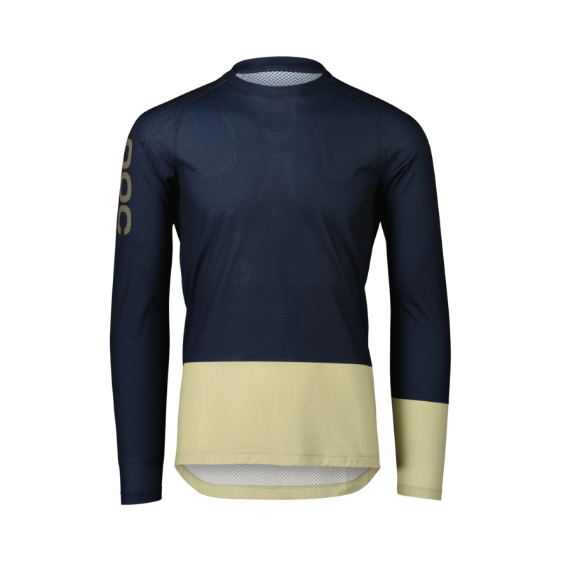 POC MTB Pure LS Jersey Prehnite Green/Hydrogen White XS