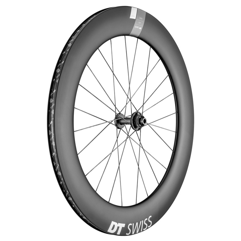 DT Swiss ARC 1400 DICUT Carbon Disc Brake Wheel Black Front - 50mm Carbon Clincher 12 x 100mm