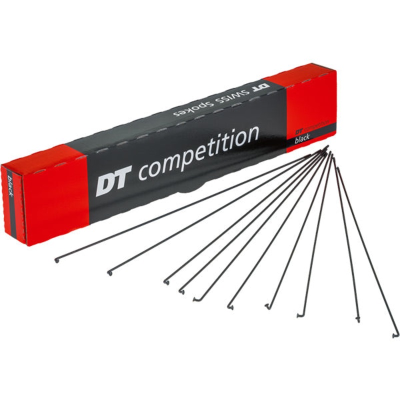 DT Swiss Competition Race Black Spokes 14/16g Box of 100 Black 248mm