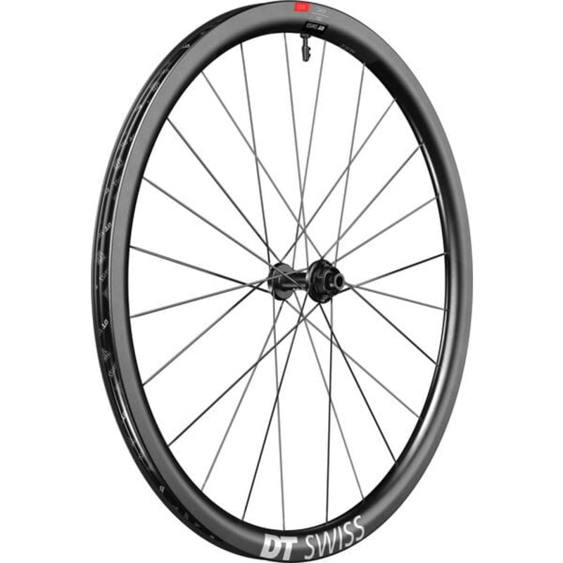 DT Swiss ERC 1100 DICUT Carbon Disc Brake Wheel Black Front - 35mm Carbon Clincher 12 x 100mm