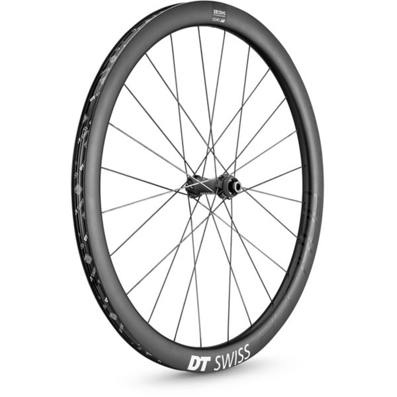 DT Swiss HGC 1400 Carbon Disc Brake Gravel Wheels Black Front - 650b x 24mm Carbon Clincher 12 x 110mm