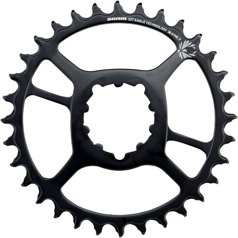 SRAM Chain Ring X-Sync 2 Steel Direct Mount, 12-speed Black 32T 3mm Offset