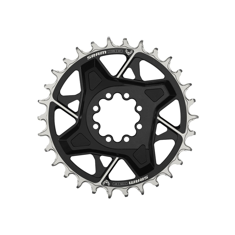 SRAM X0 Eagle Chainring T-Type Direct Mount 3mm Offset D1 Black 30T