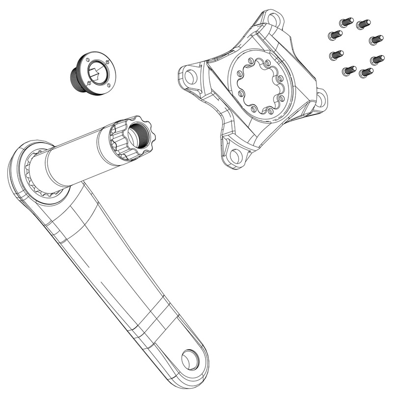 SRAM XX Eagle Single Impact/Bash Guard Kit D1 Black 30T