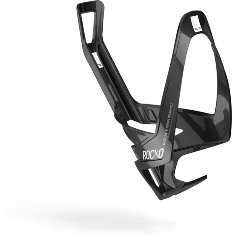 Elite Rocko Carbon Bottle Cage Gloss Black / Gloss White One Size