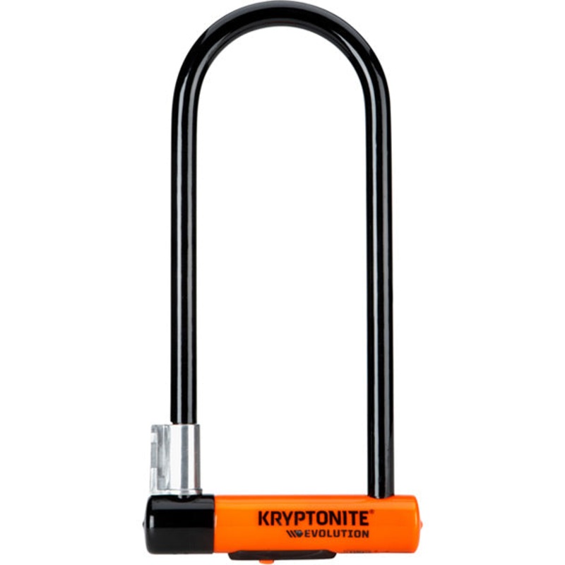 Kryptonite Evolution Long Shackle U-Lock with Flexframe Bracket Sold Secure Gold Black / Orange Long shackle