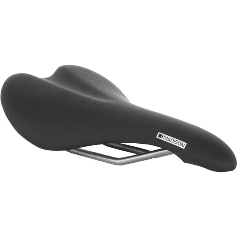 Madison Flux Switch Alloy Titanium Rail Saddle Black 142mm x 280mm Standard Fit
