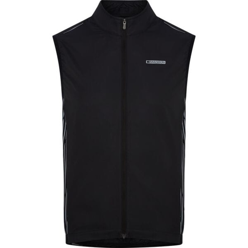 Madison Stellar Reflective Windproof Men's Gilet Black Large