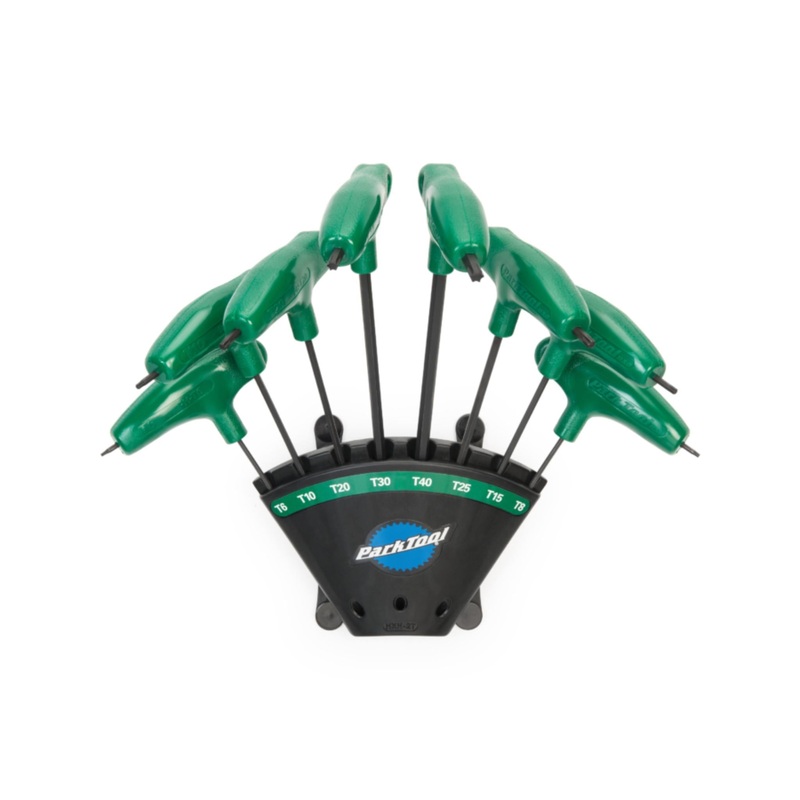 Park Tool PH-T1.2 P-Handled Torx Compatible Driver Set with Holder Green One Size