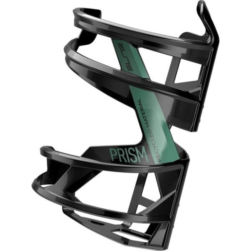 Elite Prism Recycled Side Entry Bottle Cage Black / Bio Green Left Hand