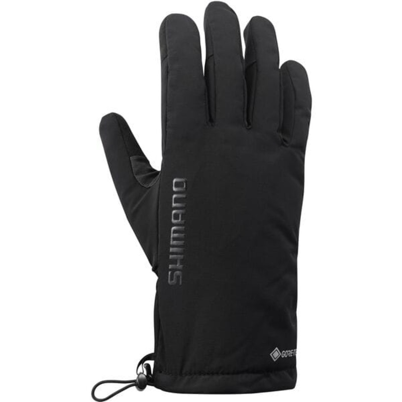 Shimano Clothing Unisex GORE-TEX GRIP Primaloft Gloves Black Medium