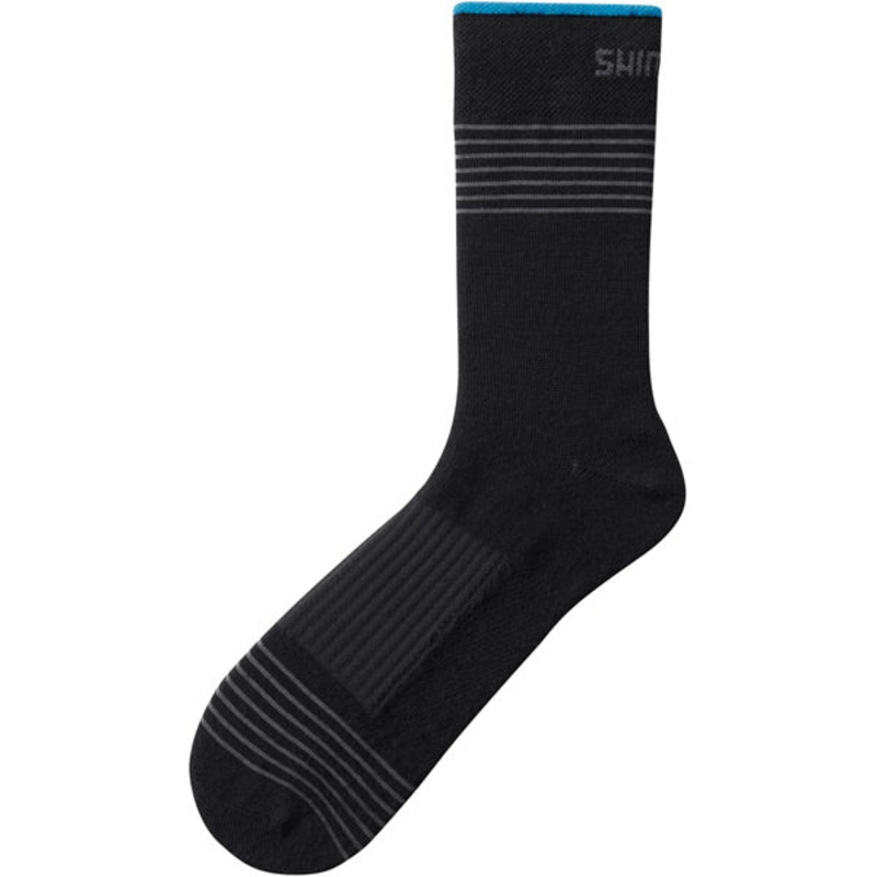 Shimano Clothing Unisex Tall Wool Socks Black Medium