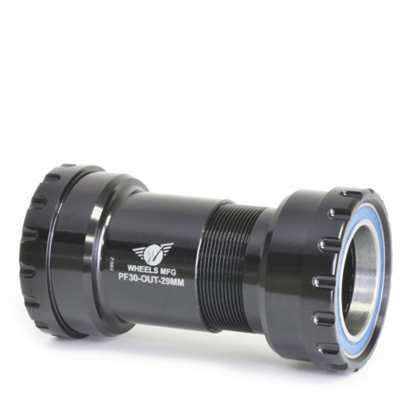 Wheels Manufacturing PF30 Outboard ABEC-3 Bearings For 29mm Cranks (SRAM DUB) Black 29mm