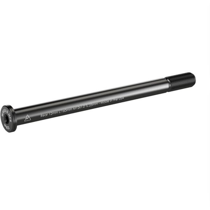 Wheels Manufacturing Replacement Rear 12mm Thru-Axle Black 160mm, M12 x 1.0mm x 25mm