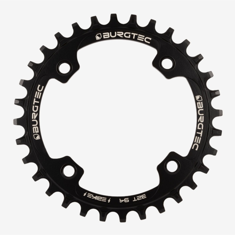 Burgtec 94mm BCD E-Bike Steel Thick Thin Chainring Burgtec Black 30T