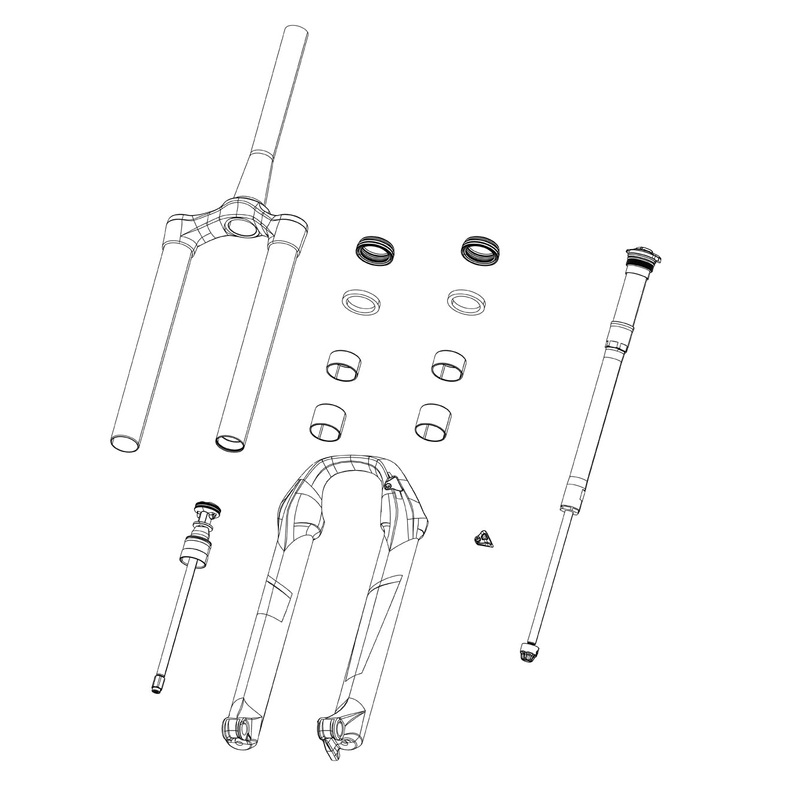 RockShox SID 35mm Fork Spring Debonair Shaft D1+ (2024+) 100mm