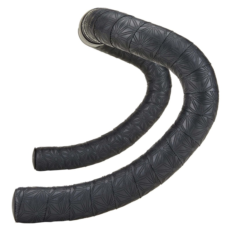 Supacaz Super Sticky Kush Gravel Bar Tape Black with Ano Black Plugs