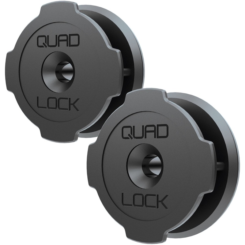 Quad Lock Adhesive Wall Mount (Twin Pack) Black One Size