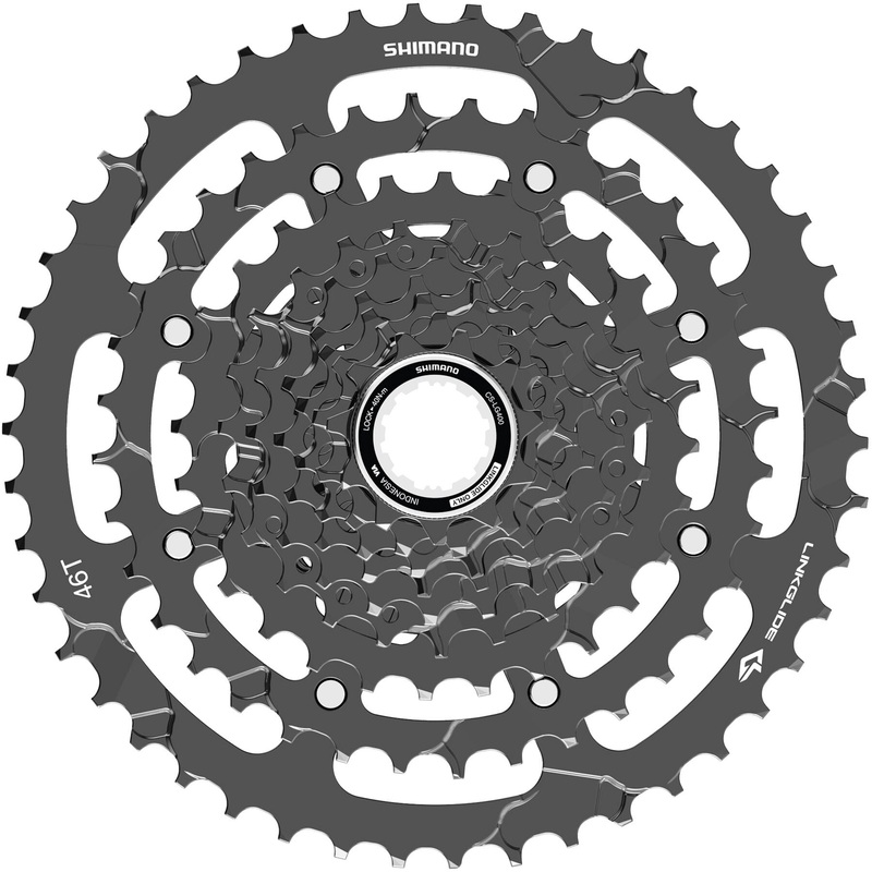 Shimano CUES CS-LG400-9 Link Glide 9-Speed Cassette Black 11 - 46 teeth