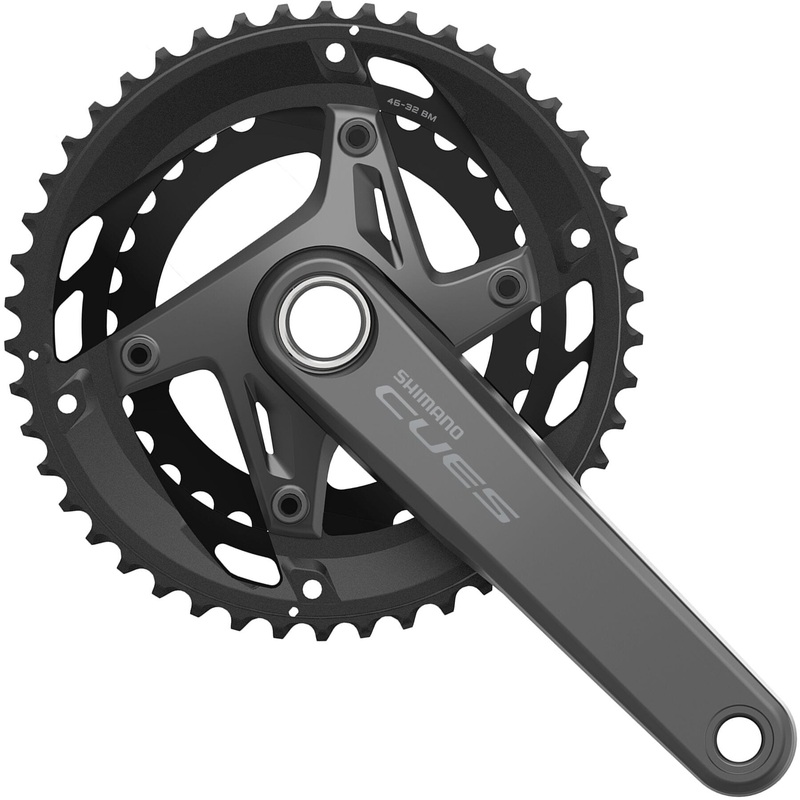 Shimano CUES FC-U6010 HollowTech II Double Chainset 11-Speed Black 46 / 32 teeth 170 mm