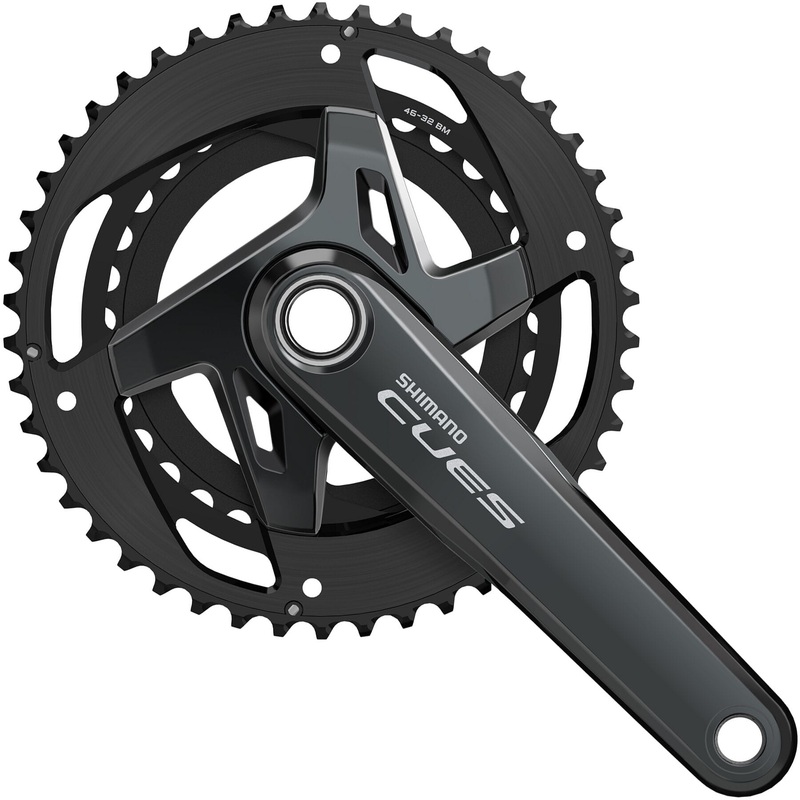 Shimano CUES FC-U8000 HollowTech II Double Chainset 11-Speed Black 46 / 32 teeth 170 mm