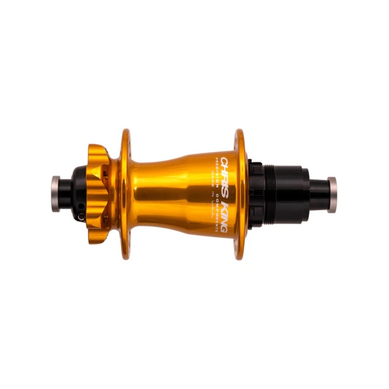 Chris King MTB Boost 6-Bolt Rear Hub - Shimano Microspline Black 28H - Steel Bearings Shimano Microspline