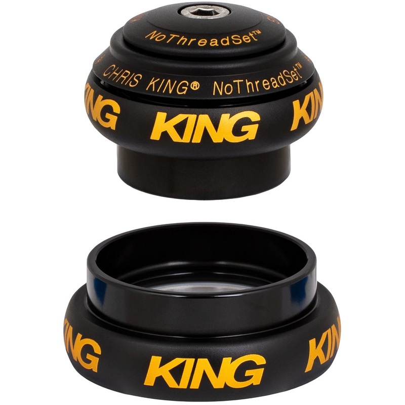 Chris King NoThreadSet Tapered EC34/EC44 Headset Black Tapered 1 1/8" to 1 1/4"