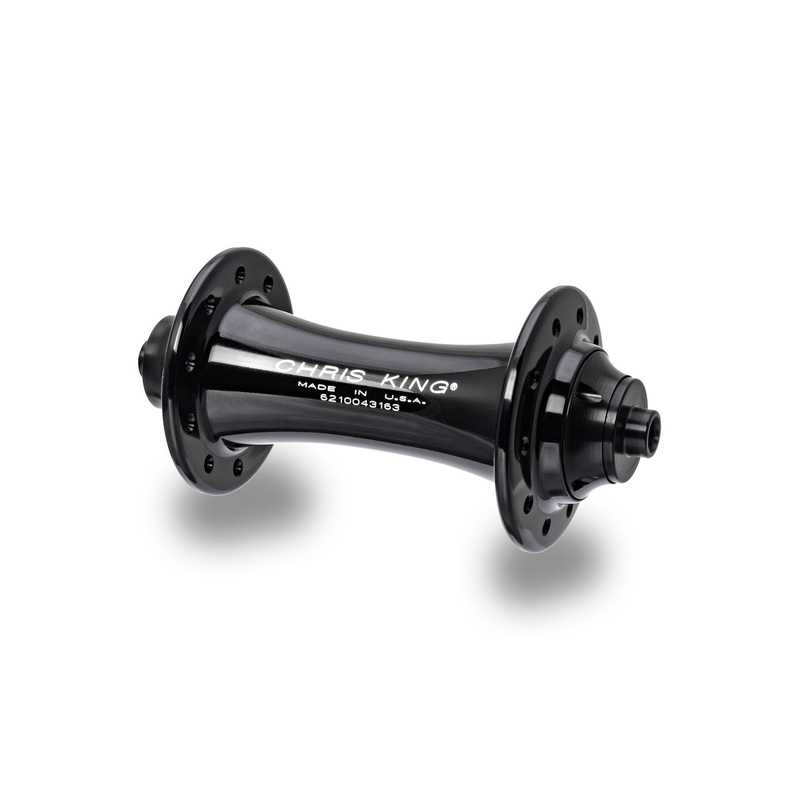 Chris King Road R45 Front Hub - 100mm QR Black 24H - Steel Bearings