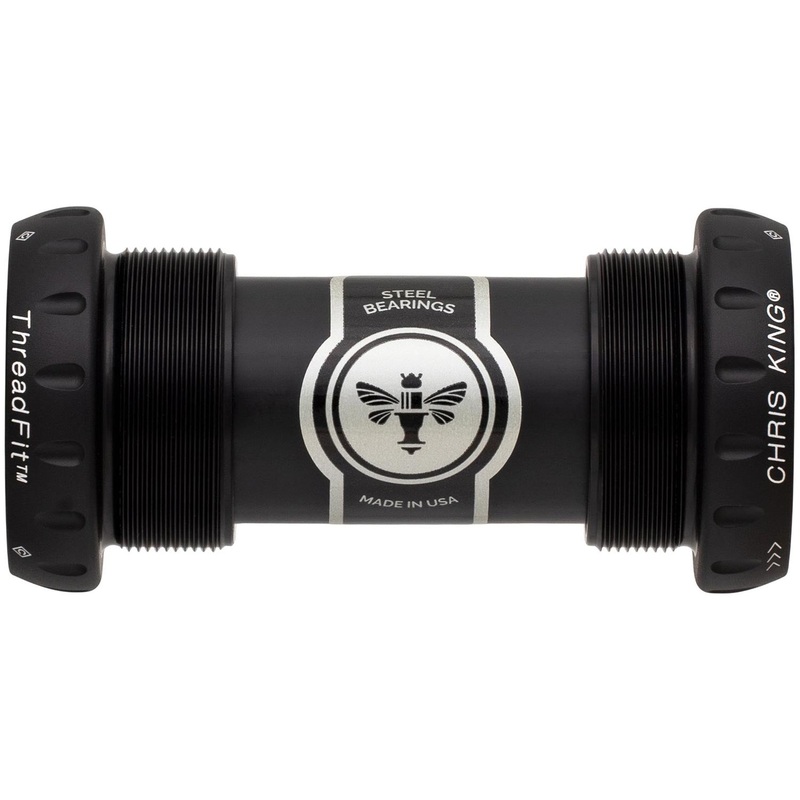 Chris King ThreadFit 24 Bottom Bracket Black 68-73mm - Steel Bearings