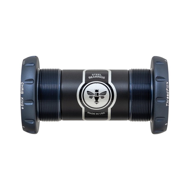 Chris King ThreadFit 30 Bottom Bracket Black 68-73mm - Steel Bearings